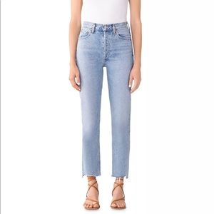 AGOLDE Riley High Rise Straight jeans in Zephyr
